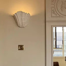 Axyaa French Carved Shell Gypsum Wall Lamp for Home Decor