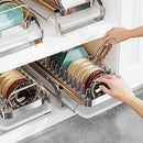 Axyaa Pull-Out Countertop Cutlery Storage Drainer for Kitchen Dish & Cup