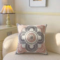 Axyaa Pastoral Flower Embroidery Throw Pillowcase - Canvas Towel Sofa Cushion Cover