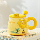 Axyaa Cartoon Ceramics Mug: Cute Coffee Milk Tea Cup Drinkware Gift