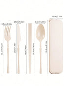 Axyaa Plastic Tableware Set for Picnics, Camping, Student Supplies