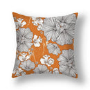 Axyaa Oil Art Printed Back Cushion Cover - Garden Living Room Pillow Case