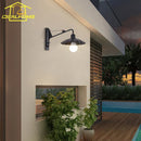 Axyaa Industrial Swing Arm Outdoor Wall Lamp LED E27 Rotatable Wall Mounted