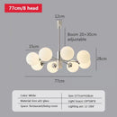Axyaa Glass Ball Pendant Chandelier for Home Dining Living Room