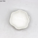 Axyaa Stump Shaped Ceramic Dinner Plate - Creative Tableware for Dining Experience