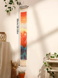 Axyaa Mountain Sunrise Sunset Macrame Tapestry Wall Hanging Boho Room Decor