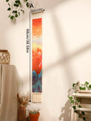 Axyaa Mountain Sunrise Sunset Macrame Tapestry Wall Hanging Boho Room Decor