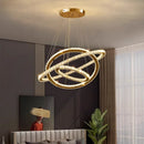 Axyaa Crystal Chandelier Stair Pendant Lamp Living Room Interior Lighting