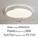 Axyaa Nordic LED Ceiling Lamp, Modern Minimalist Home Decor Light with Remote Control.