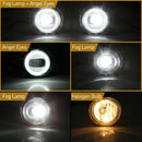 Axyaa Car Fog Lamps LED Angel Eyes Halogen Headlight for Mazda Models 2004-2017