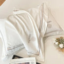 Axyaa Pure Cotton Embroidered Four Piece Bedding Set
