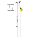 Axyaa Lemon Glass Straw Set: Reusable Eco-Friendly Straws for Smoothies, Cocktails