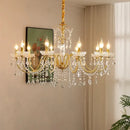 Axyaa Crystal Chandeliers Light for Living & Dining Room Luxe Ambiance