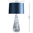 Axyaa Glass Floor Lamp LED Light for Bedroom Living Room Study