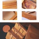Axya Retro Cowhide Wooden Cigarette Case, High-Grade, Ultra-Thin, Men's Gift