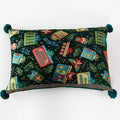 Axyaa Red Snowflake Cushion Cover - Christmas Sofa Pillowcase