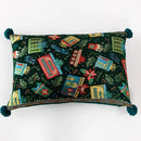 Axyaa Red Snowflake Cushion Cover - Christmas Sofa Pillowcase