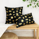 Axyaa Halloween Gilded Pillowcase Cojines, Colorful Sofa Cushion Cover