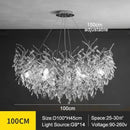 Axyaa Modern Crystal Ceiling Chandelier LED Pendant Lamp for Home Decor
