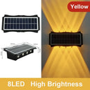 Axyaa Outdoor Solar Wall Lamp - Waterproof Up/Down Light for Porch, Balcony, Garden