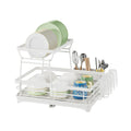 Axyaa 2-Tier Dish Drainer Rack with Drained Board