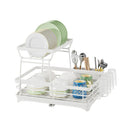 Axyaa 2-Tier Dish Drainer Rack with Drained Board