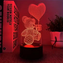 Axyaa Care Bear Night Light: Colorful Bedroom Lamp for Creative Atmosphere