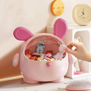 Axyaa Bunny Ear Desktop Storage Box Organizer for Toys & Hair Accessories