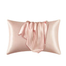 Axyaa Silky Satin King Pillowcase Luxury Comfort Solid Color Smooth Queen Cover