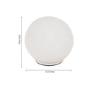 Axyaa Lunar Ball Table Lamp: Simple Modern Bedside Decor Light