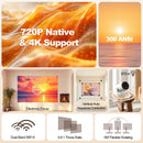 Axyaa Magcubic Electric Focus 4K Ultra Portable Projector 8000Lumens Android11 Speaker