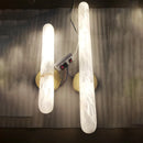 Axyaa Marble & Copper LED Wall Lamp for Bedroom, Living Room, Bathroom Lighting