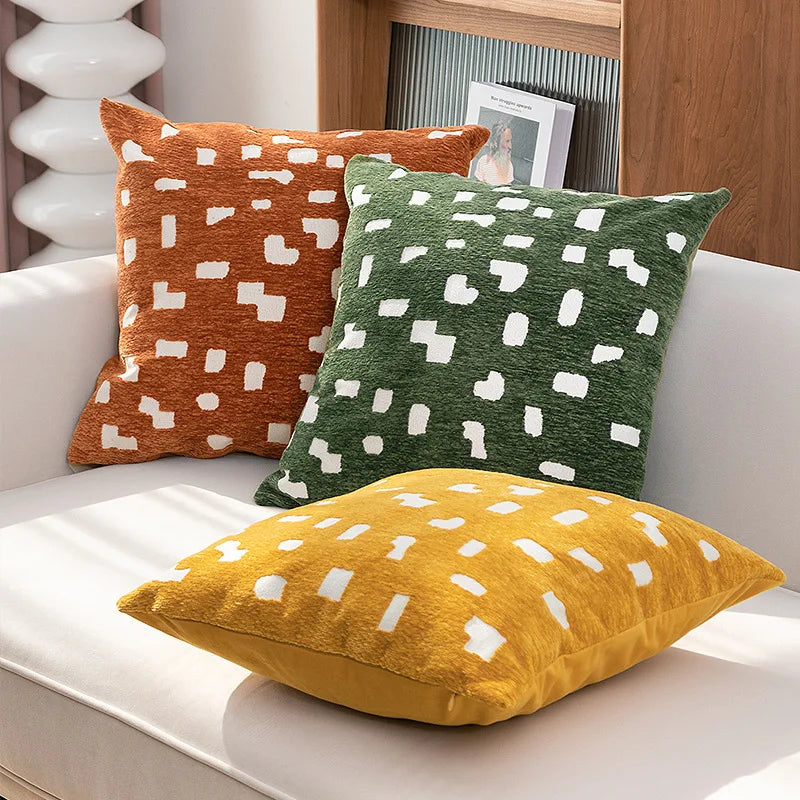 Axyaa Soft Jacquard Chenille Cushion Cover 45x45cm for Sofa Couch Bed Living Room