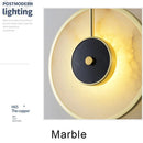 Axyaa Marble LED Wall Lamp: Modern Luxury Indoor Lighting for Living Room & Bedroom