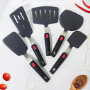 Axyaa Silicone Frying Spatula for Fish Steaks, High-Temperature Resistant Kitchen Utensil