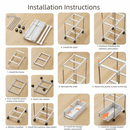 Axyaa Tiered Space-Saving Mobile Storage Rack with Wheels, Large Capacity Organizer