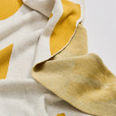 Axyaa Soft Orange Yellow Cotton Throw Blanket Home Sofa Couch Bed 50"x62"