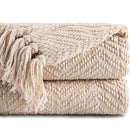 Axyaa Knitted Sofa Blanket Soft Thick Plaid Throw Home Decor