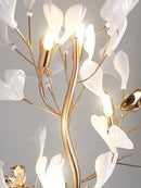 Axyaa Modern Nordic Ginkgo Leaf Floor Lamp for Living Room Bedroom Sofa Standing Light