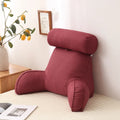 Axyaa Reading Pillow with Removable Linen Cover & Neck Roll for Unmatched Support