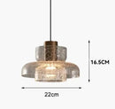 Axyaa Modern Glass Cover Pendant Light Fixture for Restaurant Living Room