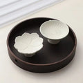 Axyaa Lace Ceramic Fruit Plate Set for Afternoon Tea and Cake, Delicate Nut Biscuit Dishes