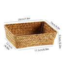 Axyaa Woven Basket Storage Organizer for Sundries, Drawer, Closet, Desktop - Cesta Mimbre