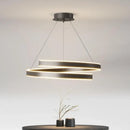 Axyaa Nordic Simple LED Dimmable Pendant Chandelier - Metal Acrylic Suspended Lighting Fixtures
