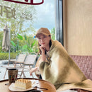 Axyaa Cashmere Shawl Blanket: Multi-Functional Warm Office & Nap Blanket