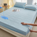 Axyaa Waterproof Cotton Fitted Mattress Cover, King Size, White