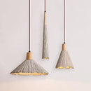 Axyaa Cream Pendant Light: Japanese Design, Adjustable Height, Wabi-Sabi Style