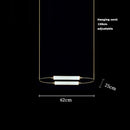 Axyaa Art Deco LED Chandelier in Gold, Black, and Chrome Finishes
