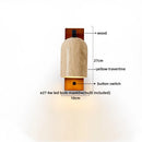 Axyaa Yellow Travertine LED Wall Light - Vintage Industrial Bedroom Lamp
