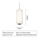 Modern Silk LED Pendant Lamp by Axyaa - Japanese Style Chandelier for Living Room & Bedroom